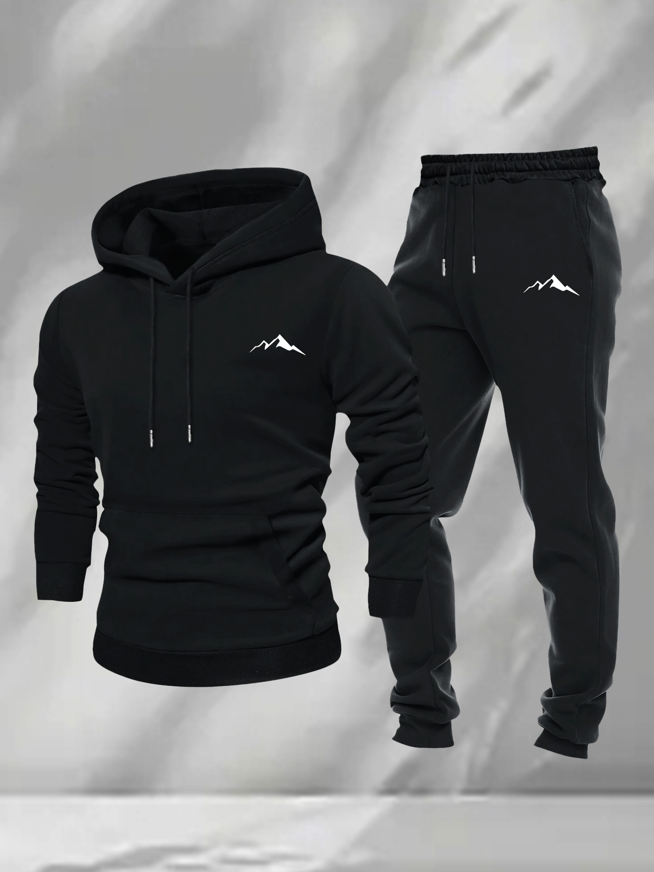 Outdoor Sports Outfit - 2026년 남성용 2피스 스포츠 트레이닝복 세트: