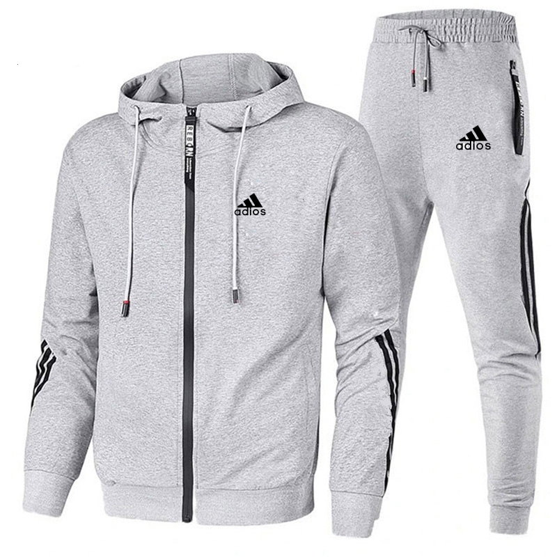 Outdoor Sports Outfit - 봄 가을 남성 트레이닝복 세트 긴팔