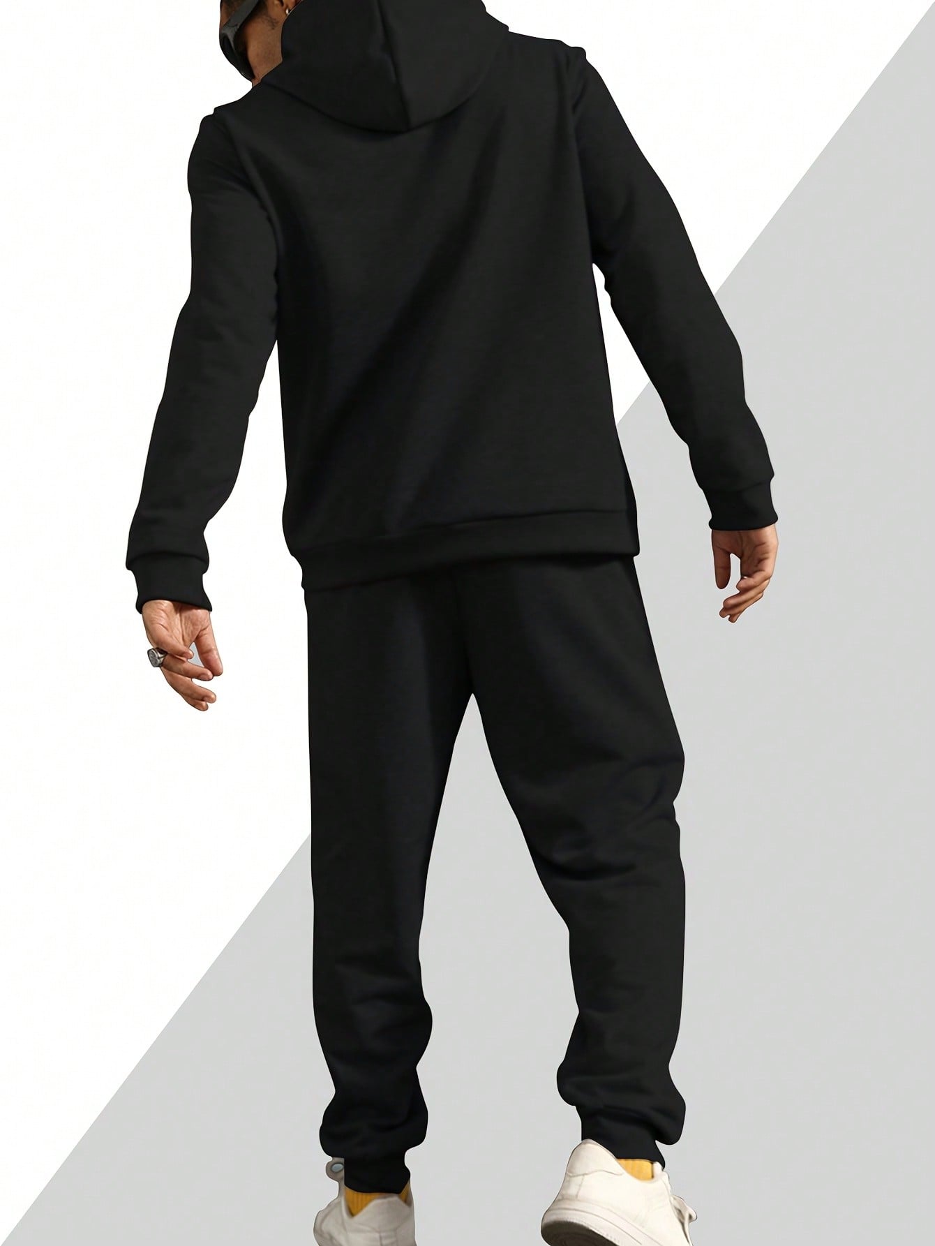 재미있는 남성용 후드티 2피스 세트, 남성용 따뜻한 풀 - Outdoor Sports Outfit 리뷰 및 가격