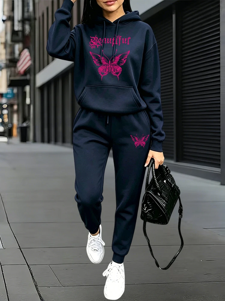 가을 겨울 데일리 캐주얼 스포츠 조거 세트 후드티 +  - Outdoor Sports Outfit 리뷰 및 가격