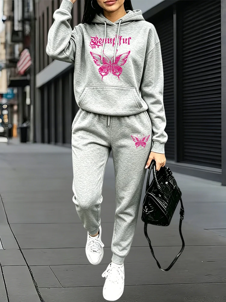 가을 겨울 데일리 캐주얼 스포츠 조거 세트 후드티 +  - Outdoor Sports Outfit 리뷰 및 가격