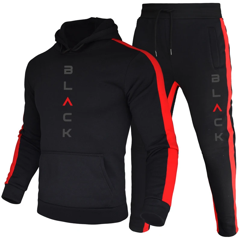 가을겨울 2피스 세트 남성 트레이닝복 캐주얼 스웨트셔츠 - Outdoor Sports Outfit 리뷰 및 가격