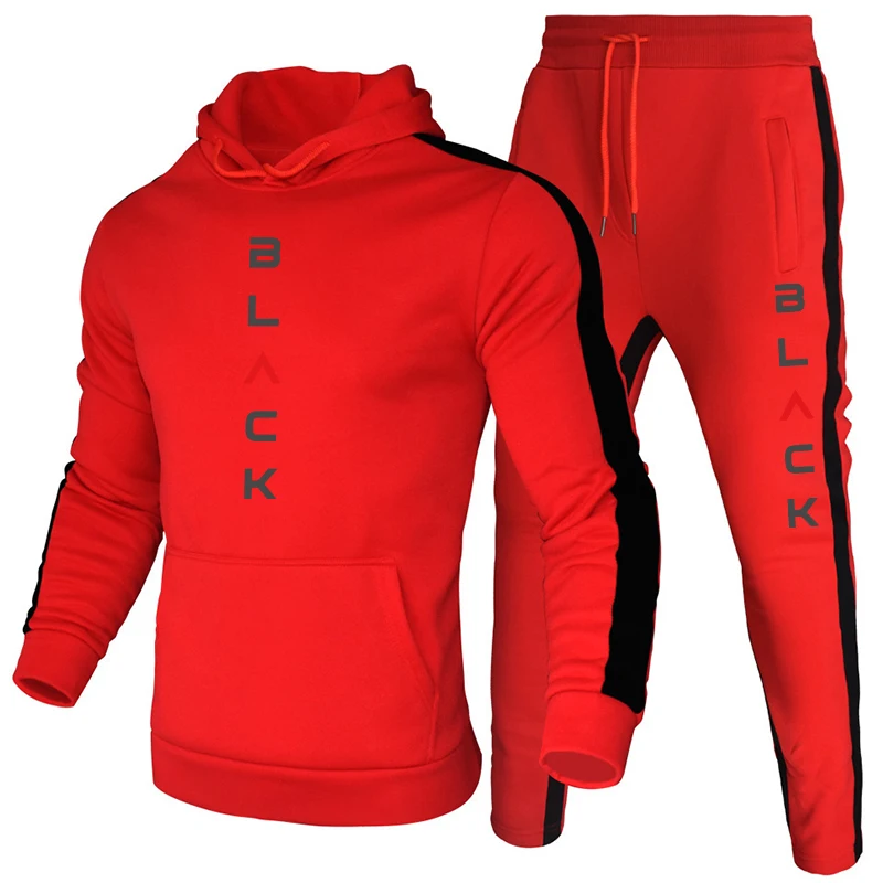 가을겨울 2피스 세트 남성 트레이닝복 캐주얼 스웨트셔츠 - Outdoor Sports Outfit 리뷰 및 가격