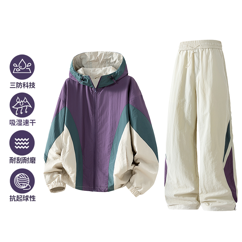 새로운 남성용 봄-가을 투피스 재킷 세트. 남녀 공용  - Outdoor Sports Outfit 리뷰 및 가격