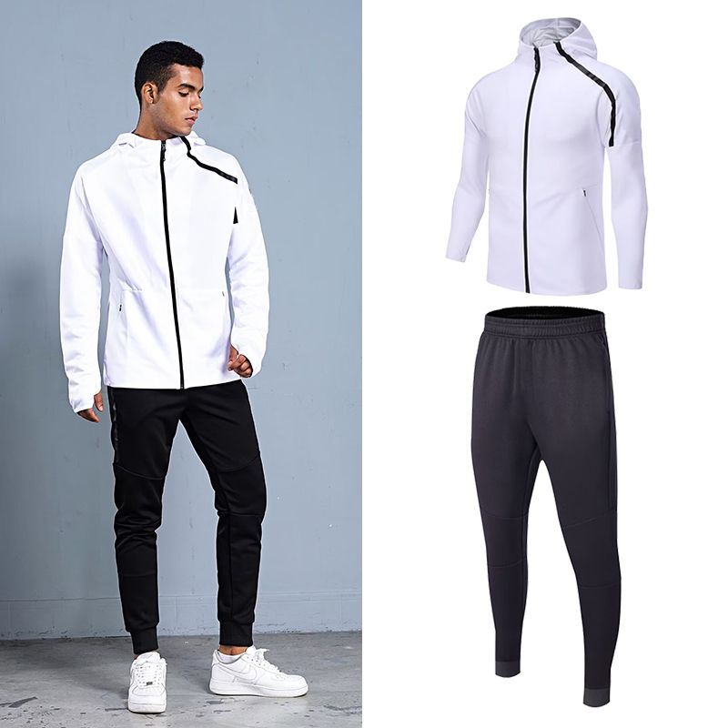 남성 후드 스포츠 트레이닝복 가을 겨울 러닝 트레이닝  - Outdoor Sports Outfit 리뷰 및 가격