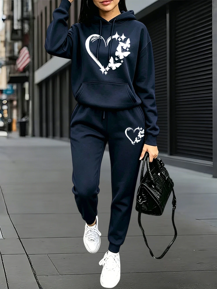 2026 신상 여성 트레이닝복 후드티와 스웨트팬츠 가을 - Outdoor Sports Outfit 리뷰 및 가격