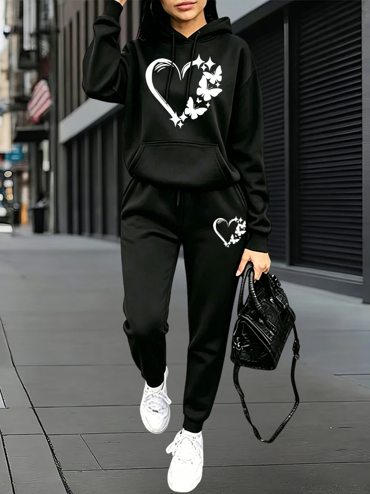 2026 신상 여성 트레이닝복 후드티와 스웨트팬츠 가을 - Outdoor Sports Outfit 리뷰 및 가격