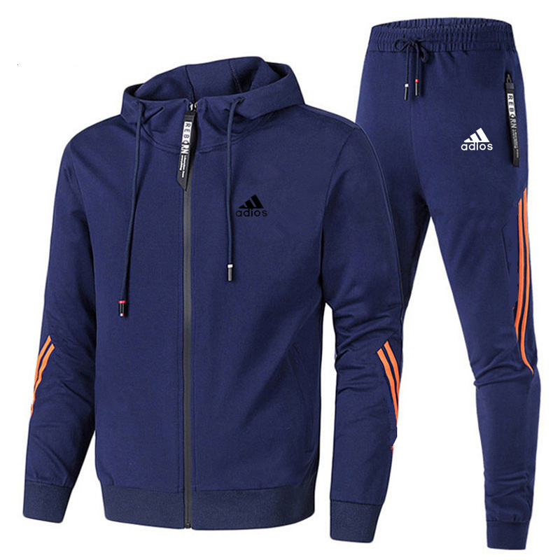 봄 가을 남성 트레이닝복 세트 긴팔 후드티+조깅 바지  - Outdoor Sports Outfit 리뷰 및 가격